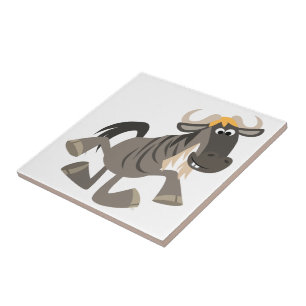 Cerâmica Azulejo de Cartoons Dançando Wildebeest