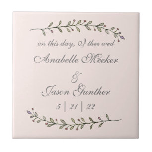 Cerâmica Azulejo de Casamento e Aniversário