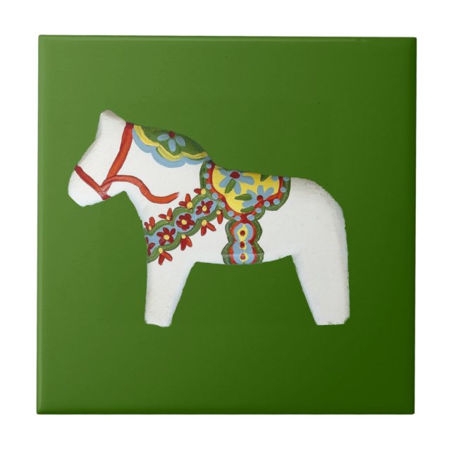 Cerâmica Azulejo de Cavalo Branco (Frente)