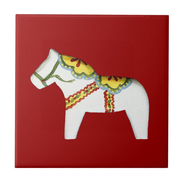 Cerâmica Azulejo de Cavalo Branco (Frente)