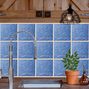 Cerâmica Azulejo de cerâmica, aspecto de água azul