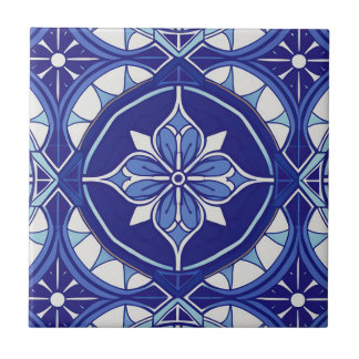 Cerâmica Azulejo de cerâmica, azul e branco