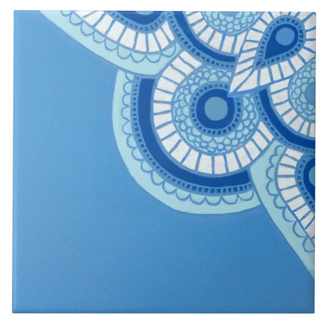 Cerâmica Azulejo de cerâmica, azul e turquesa (Criador carregado)