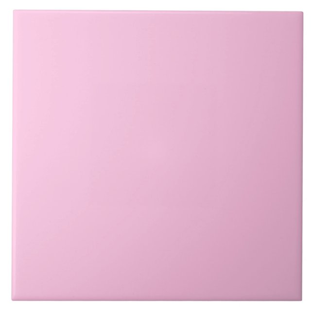 Cerâmica Azulejo de cerâmica, cor-de-rosa simples. (Frente)