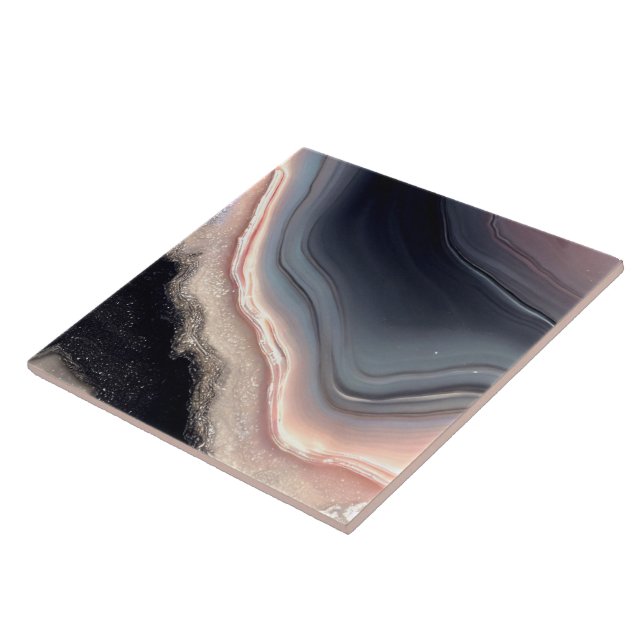 Cerâmica Azulejo de cerâmica, estilo Gode e Preto-Rosa. (Lateral)
