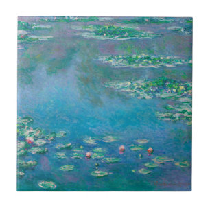 CERÂMICA  AZULEJO DE CERÂMICA: "WATERLILILIES", POR MONET
