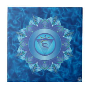 Cerâmica Azulejo de Chakra da garganta