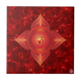 Cerâmica Azulejo de Chakra da raiz