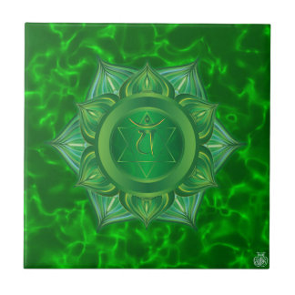 Cerâmica Azulejo de Chakra do coração