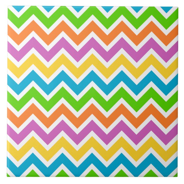 Cerâmica azulejo de chevron de primavera (Frente)
