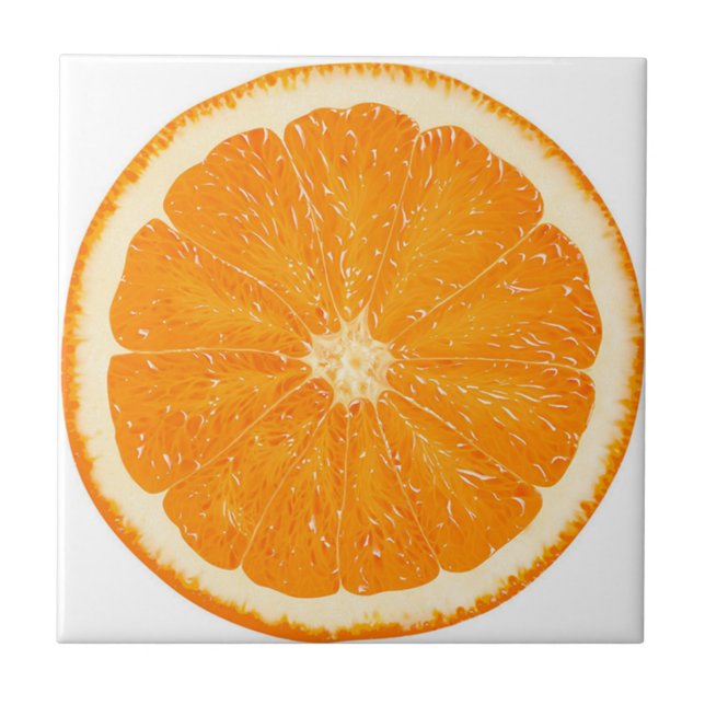 Cerâmica Azulejo de citrinos de laranja (Frente)