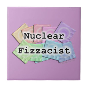 Cerâmica Azulejo de Coaster de Barman Fizzacista Nuclear
