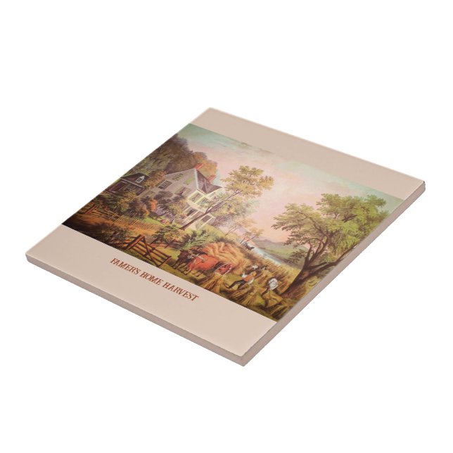 Cerâmica Azulejo de colheita doméstica do agricultor (Lateral)