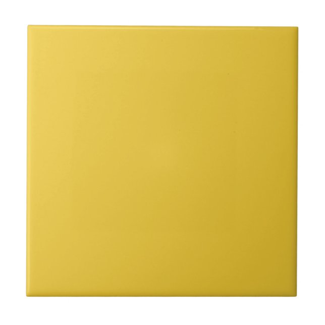 Cerâmica Azulejo de Cor Amarelo Saffron (Frente)