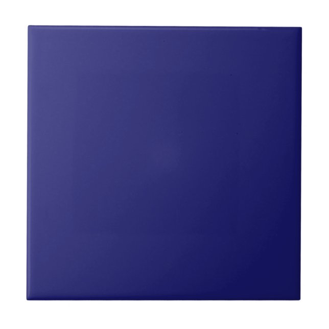 Cerâmica Azulejo de cor azul da meia-noite (Frente)