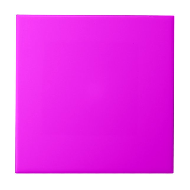 Cerâmica Azulejo de cor magenta (Frente)