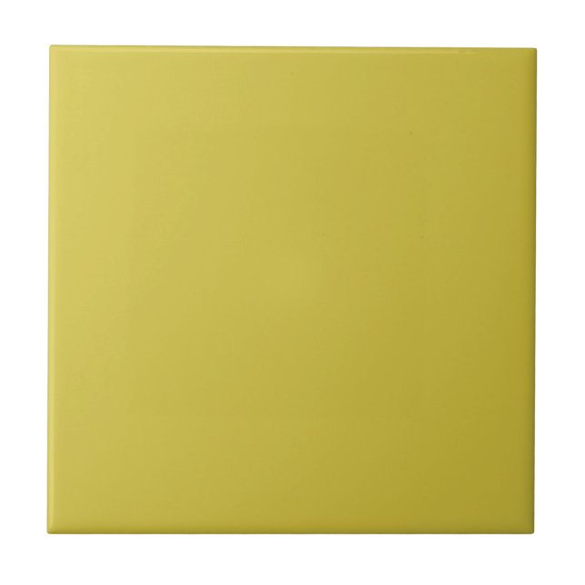 Cerâmica Azulejo de Cor Sólida Amarelo Citrus (Frente)