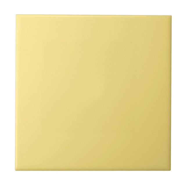 Cerâmica Azulejo de Cor Sólida Amarelo Melão (Frente)