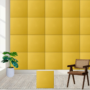Cerâmica Azulejo de cor sólida amarelo ouro