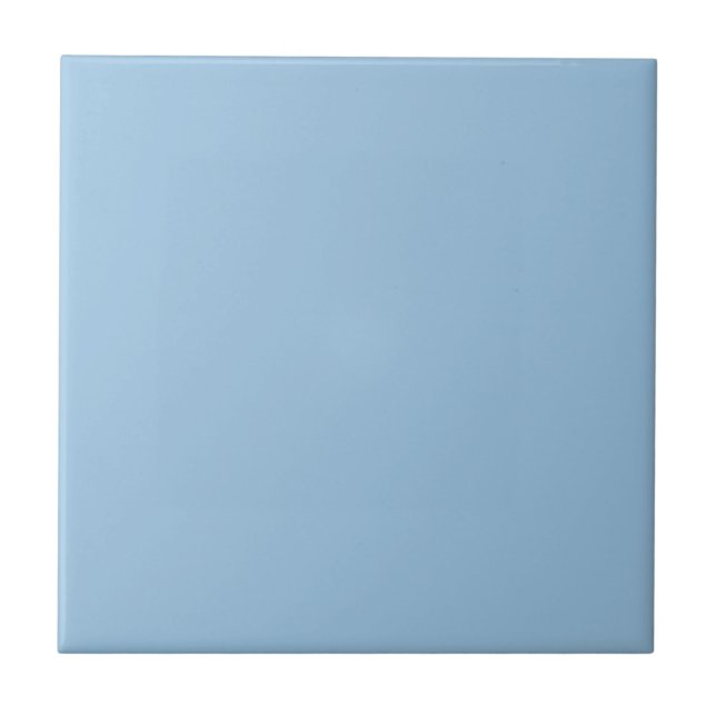 Cerâmica Azulejo de cor sólida azul-ceruliano pálido (Frente)