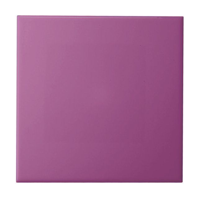 Cerâmica azulejo de cor sólida púrpura simples (Frente)