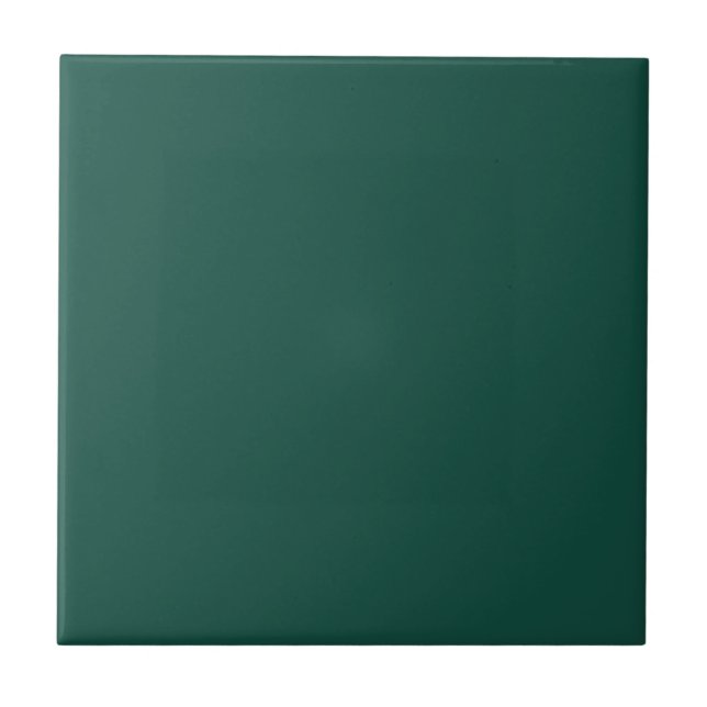 Cerâmica Azulejo de cor sólida verde da Forrest (Frente)