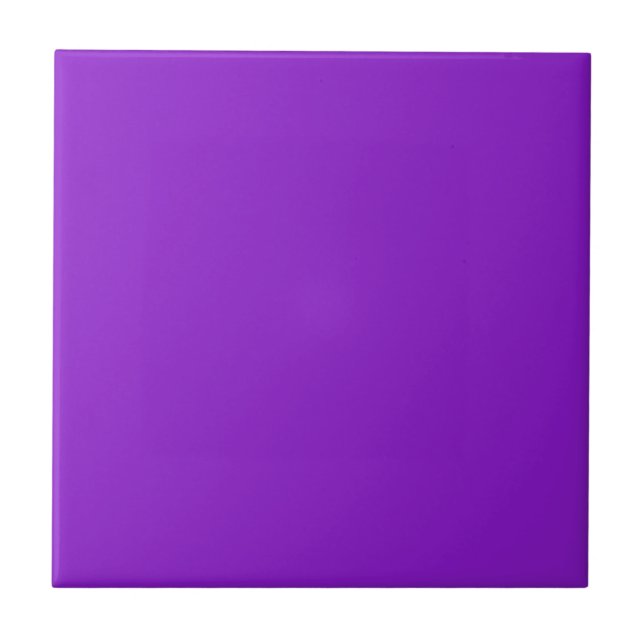 Cerâmica Azulejo de Cor Sólido Roxo (Frente)