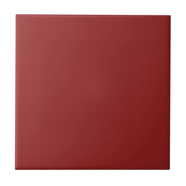 Cerâmica Azulejo de Cor Sólido Vermelho Crimson (Frente)