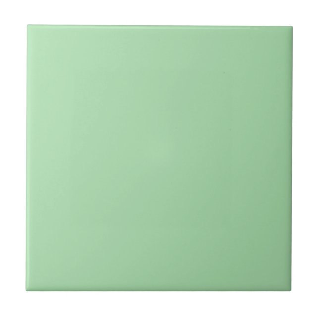 Cerâmica Azulejo de Cor Verde Celadon Claro (Frente)