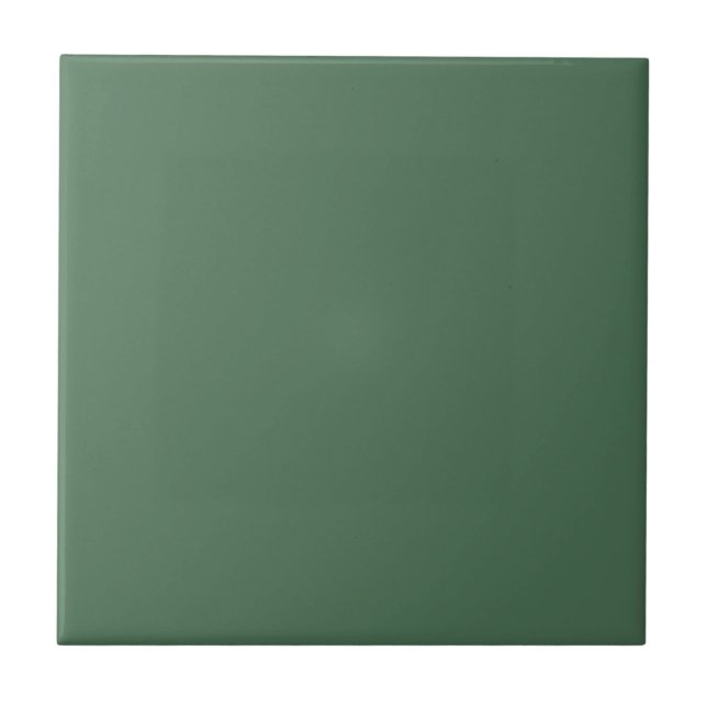 Cerâmica Azulejo de cor verde profunda (Frente)