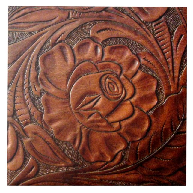 Cerâmica Azulejo de couro utilizado ferramentas (Frente)