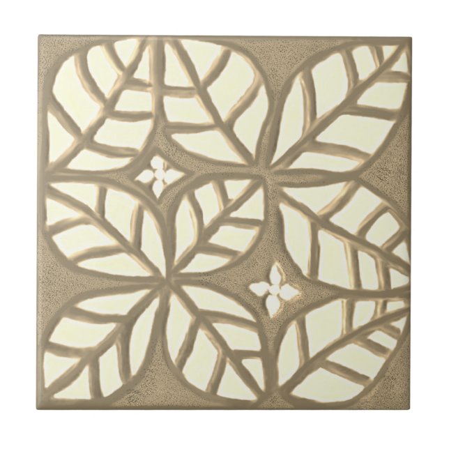 Cerâmica Azulejo de cozinha, bronzeado e branco (Frente)