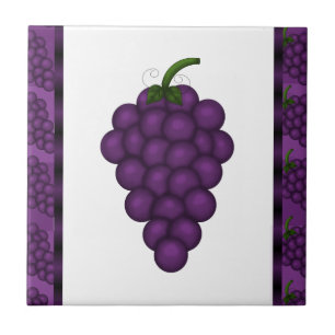 Cerâmica azulejo de cozinha de uvas