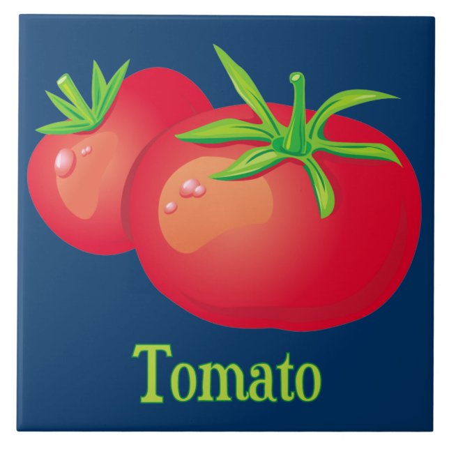 Cerâmica Azulejo de cozinha decorativa de tomate (Frente)