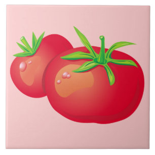 Cerâmica Azulejo de Cozinha Decorativa de Tomate Vermelho