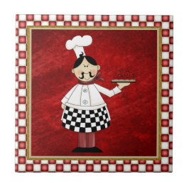 Cerâmica Azulejo de cozinha italiano Chef