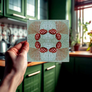 Cerâmica Azulejo de Craftsman Ponderosa Pinecone