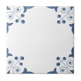 Cerâmica Azulejo de Delft com cantos do rolo