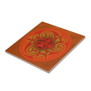 Cerâmica Azulejo de Design de Espiral Celta