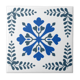 Cerâmica Azulejo de Destaque do Mediterrâneo Azul