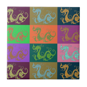 Cerâmica Azulejo de dragões