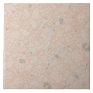 Cerâmica Azulejo de Efeito Terrazzo Cor-de-Rosa Escamudo El