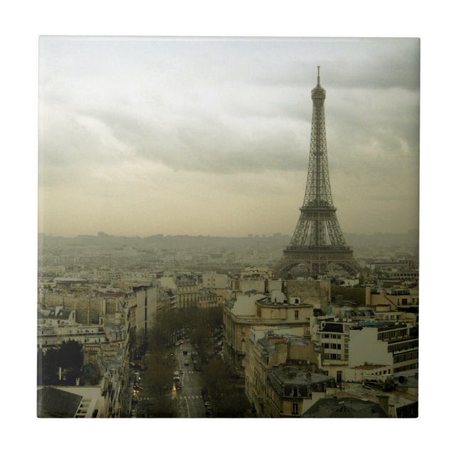 Cerâmica Azulejo de Eiffel da excursão (Frente)