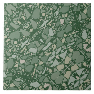 Cerâmica Azulejo de Elegante Verde Escuro Moderno