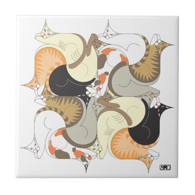 Cerâmica Azulejo de Ellie da pele (Frente)