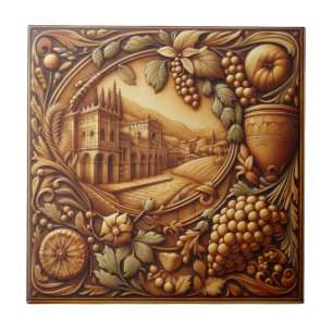 Cerâmica Azulejo de Ênfase da cozinha Cores do tucano 01 50