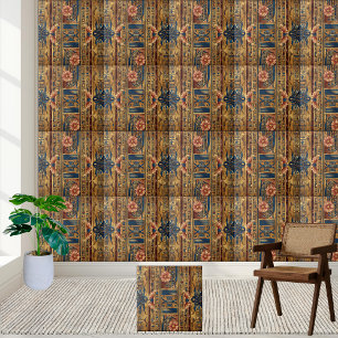 Cerâmica Azulejo de Ênfase de Hieroglifo do Deserto