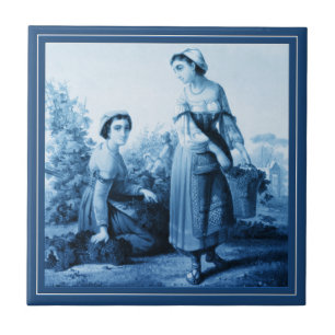 Cerâmica Azulejo de Estilo Azul Delft Blue Style Roma 1873
