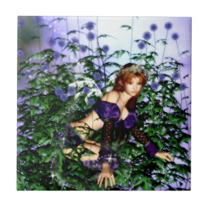 Cerâmica Azulejo de Fairie do cardo
