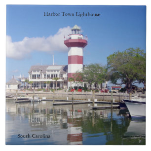 Cerâmica Azulejo de farol da cidade de Harbor